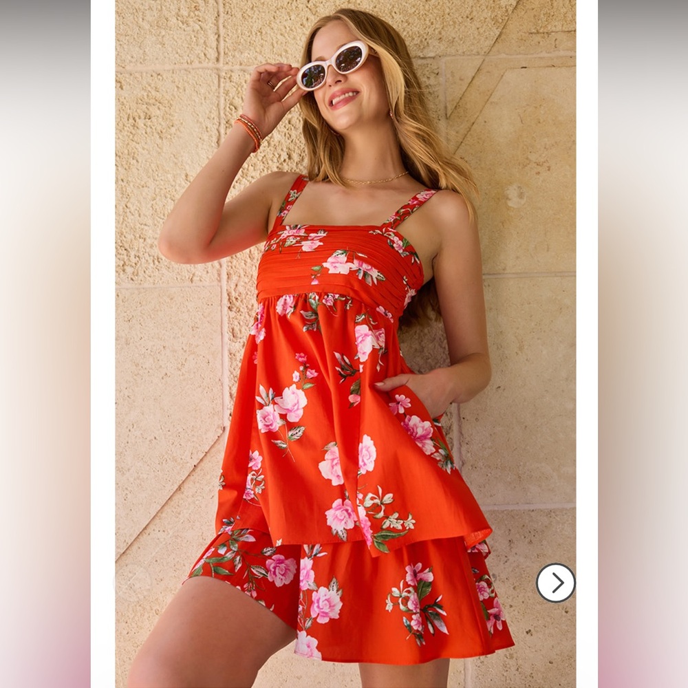 Serious Buyer Only! Francesca’s Flower Mini Dress With Pockets